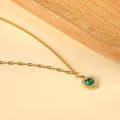 Emerald Royale Heart Necklace