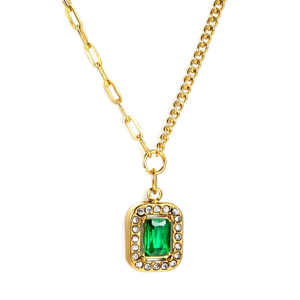 Emerald Royale Heart Necklace