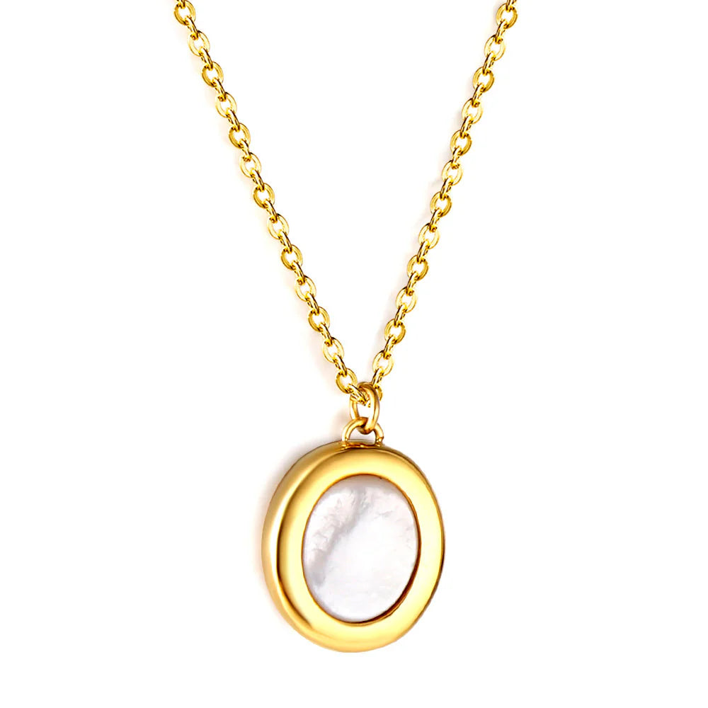 Pearl Blossom Gold Coin Necklace