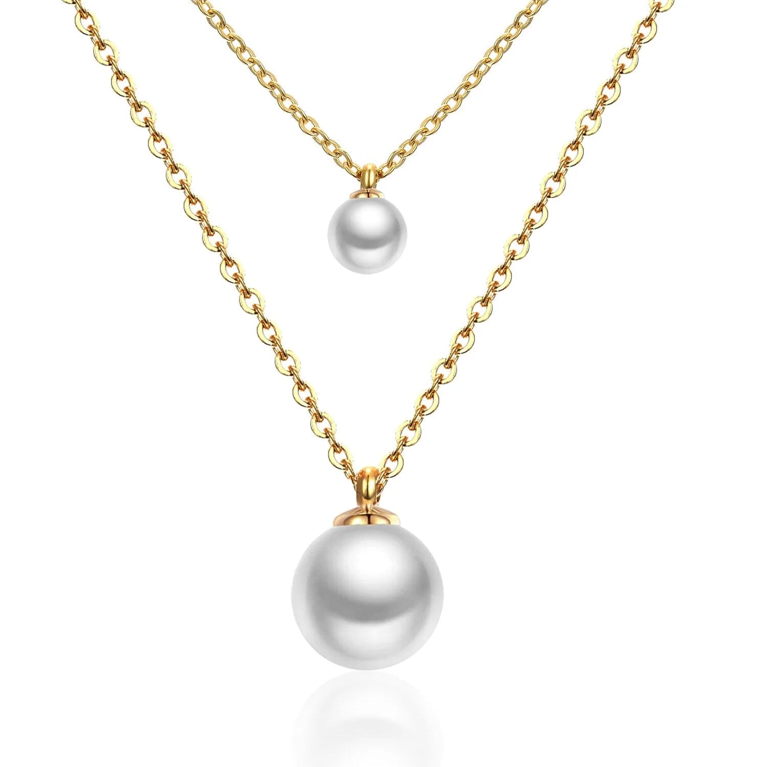 Duo Pearl Layered Necklace