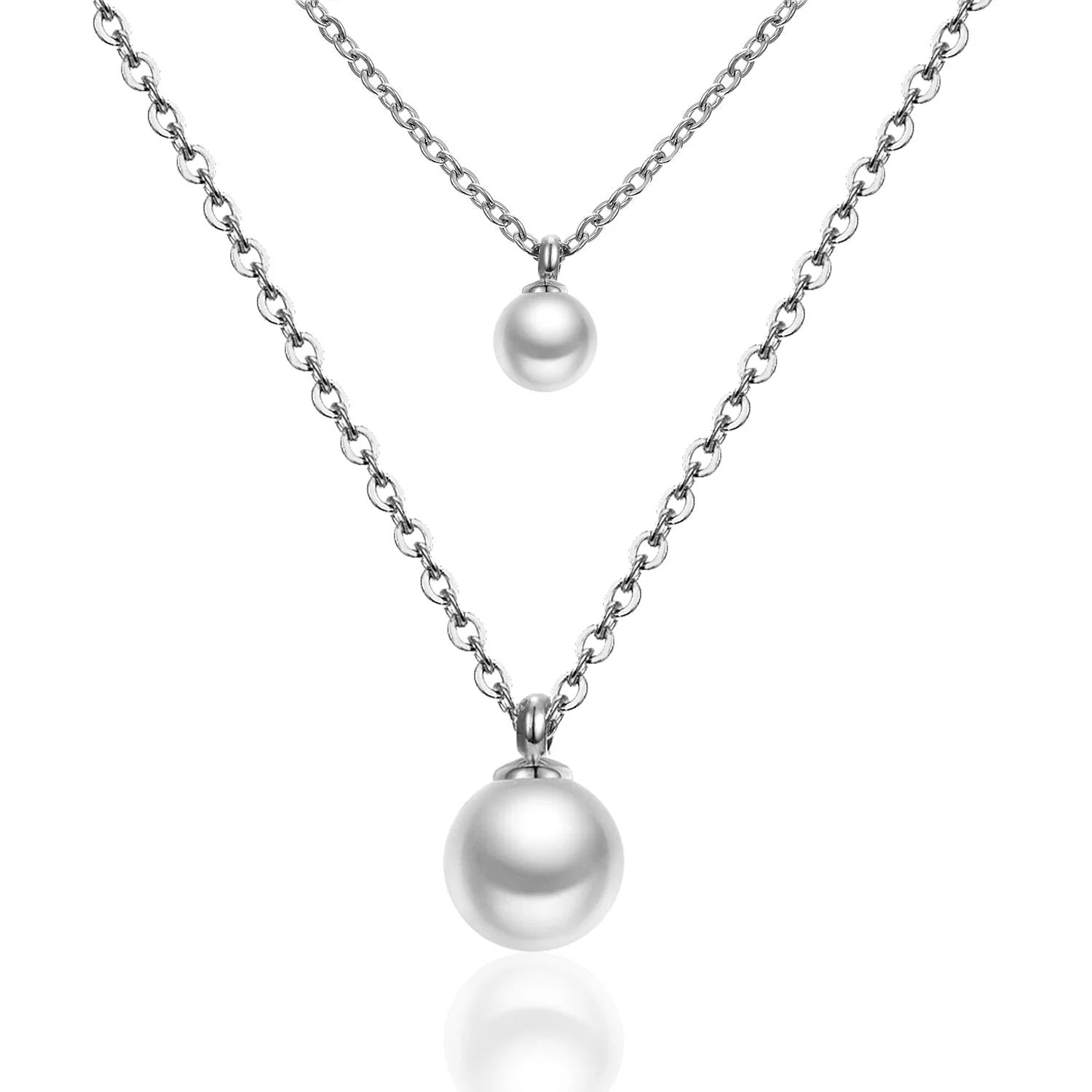 Duo Pearl Layered Necklace