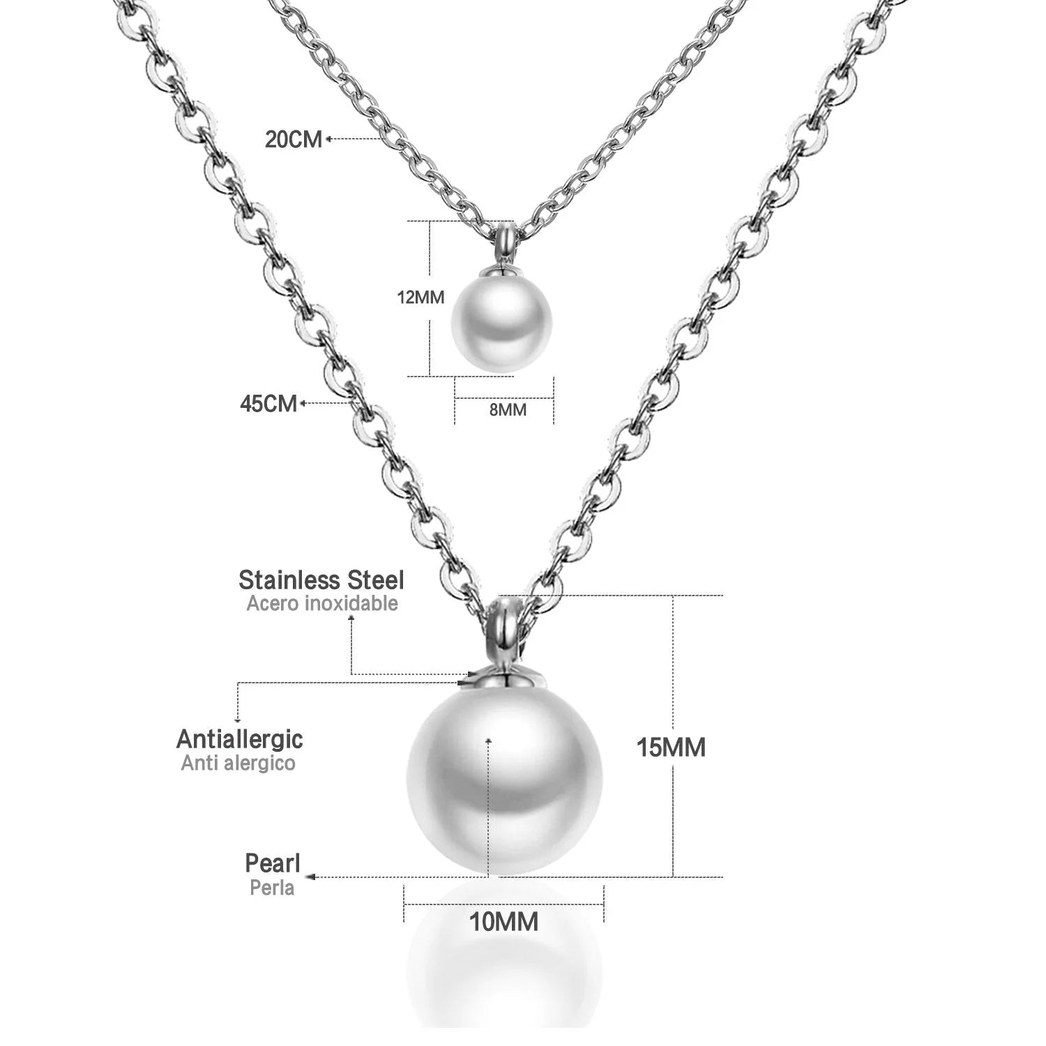 Duo Pearl Layered Necklace