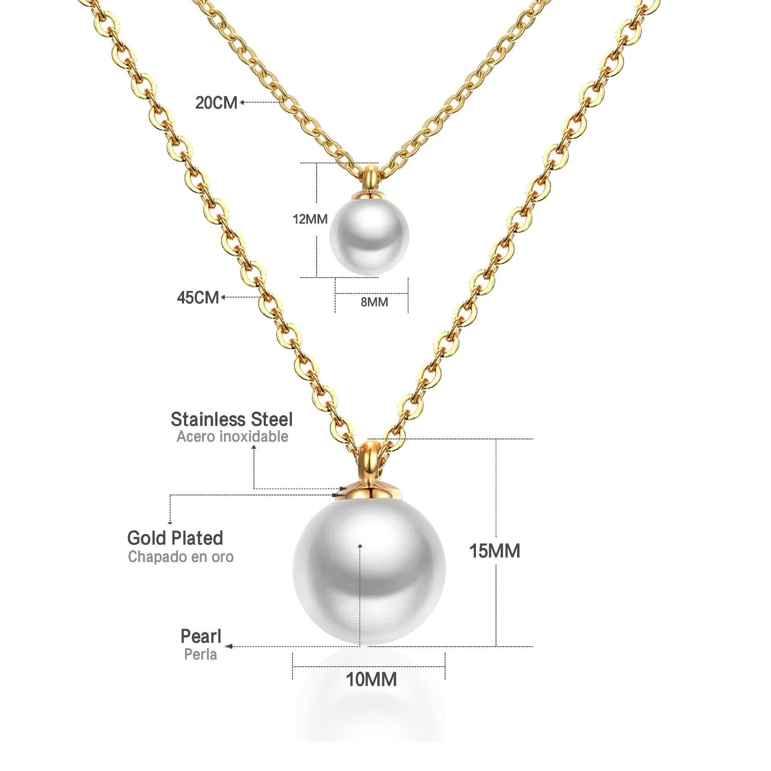Duo Pearl Layered Necklace